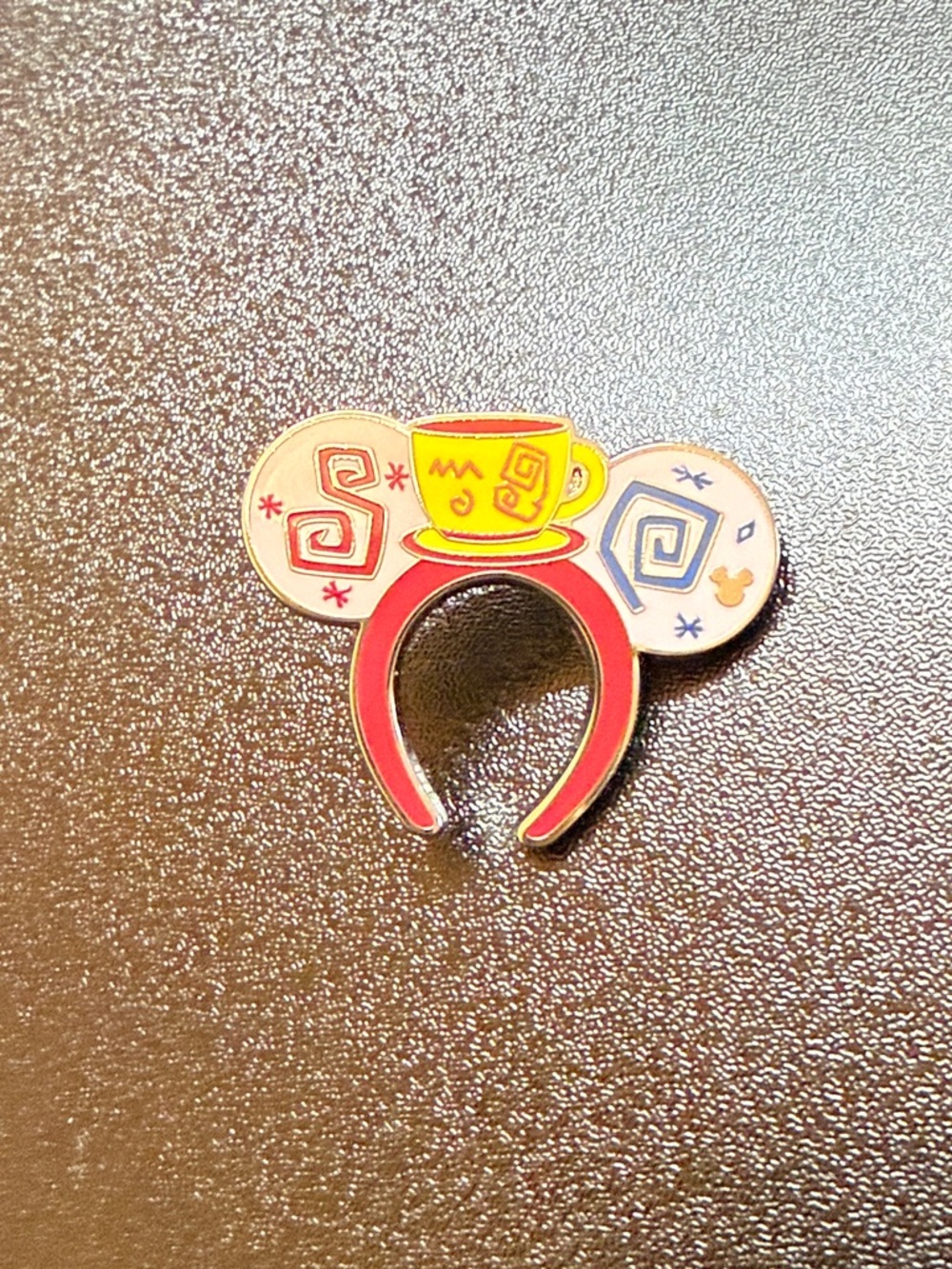 Disneyland Hidden Mickey 2026 - Teacup ear headband pin